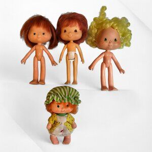 Strawberry Shortcake Lot of 4 Dolls Apple Dumplin Party Pleaser Lemon Meringue +